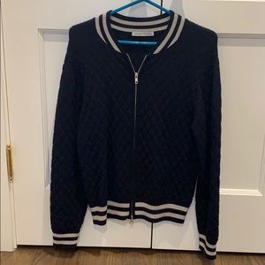 Autumn Cashmere Quilted Bomber Jacket